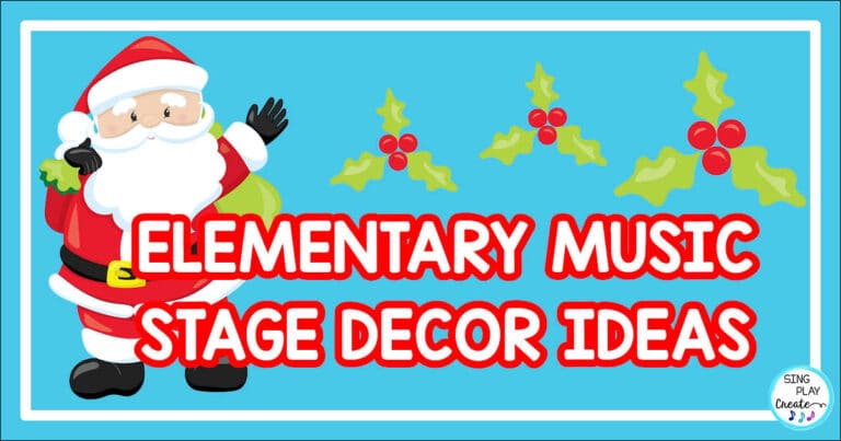 Thanksgiving Dinner is over and now it's time to share some innovative Holiday Music Concert and Classroom decor ideas.
