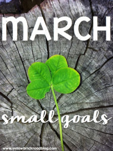 Read more about the article MARCH SMALL GOALS