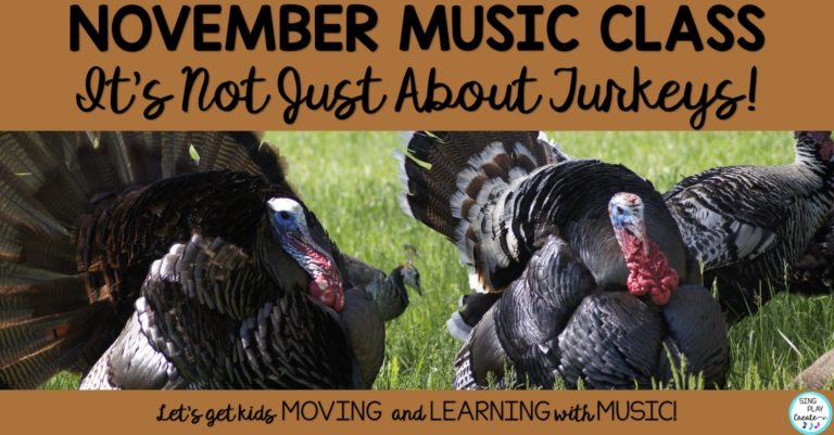 November Music Lessons "It's Not Just About Turkeys"
