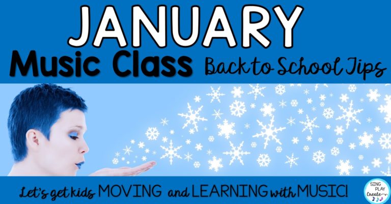 January music class ideas for the elementary music teacher.