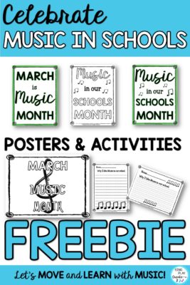 Celebrate music in schools with this FREEBIE! 
