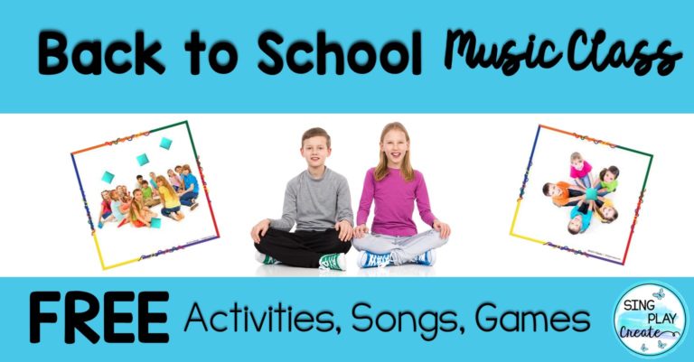 Free back to school music class activities