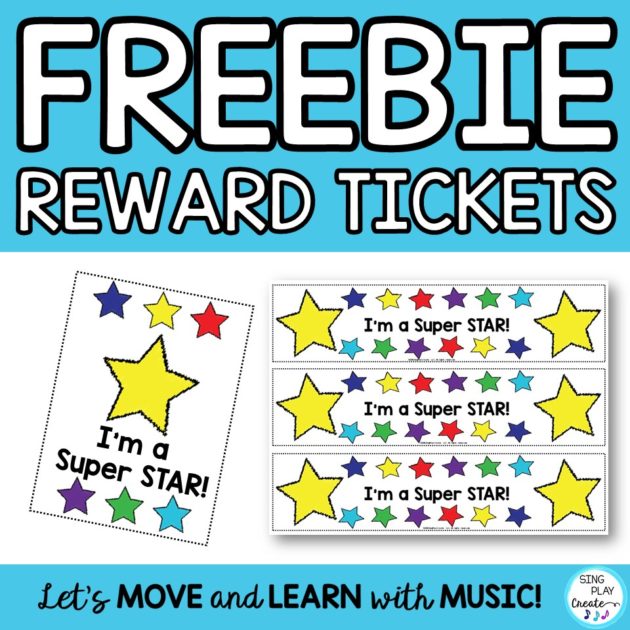 Get these free reward tickets for your positive reward system.