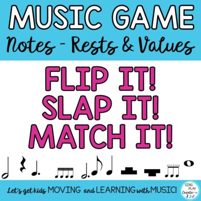 Play this fun game to help students learn music theory, note values and names.