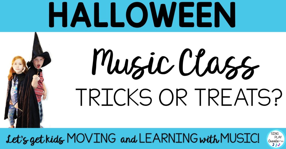 Fun music class activities for Halloween themed lessons by Sing Play Creat.
