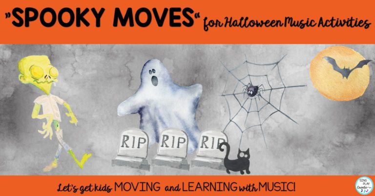 Halloween music class creative movement activities
