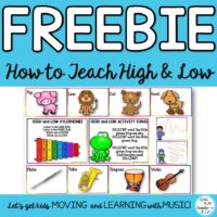 Teach high and low with these interactive free resources from Sing Play Create.