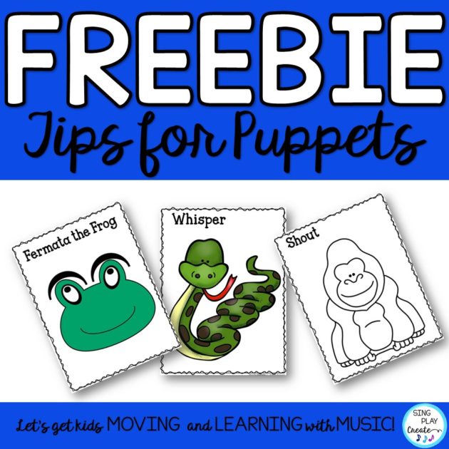 Get the free using puppets in music class resource from Sing Play Create.
