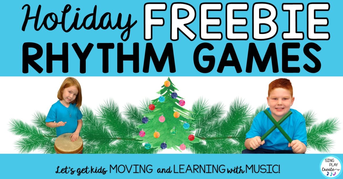 Free music education rhythm activities from Sing Play Create