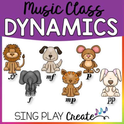 Music Class Dynamics activities with Animals from Sing Play Create.