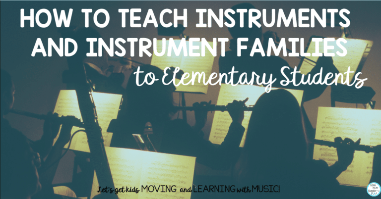 Learn how to teach Instruments and Families from Sandra at Sing Play Create.