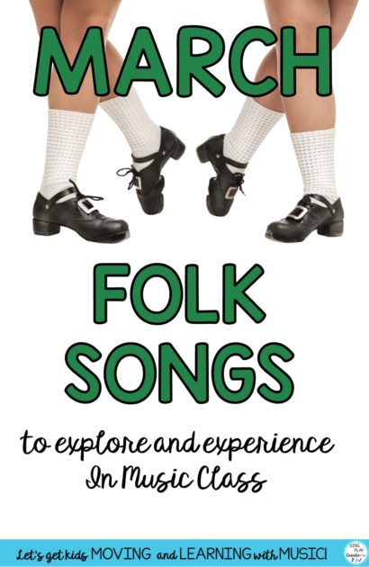 Play drums, dance and sing, through your March music class lessons with these Free Folk Dance Lessons from Sing Play Create.