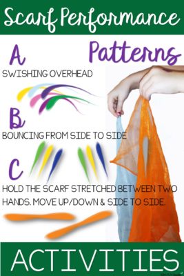 8 Ways to use scarves in music class with activities and freebies for music and movement classes.