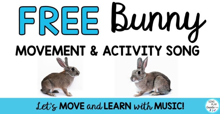Free bunny activity song fromSing Play Create