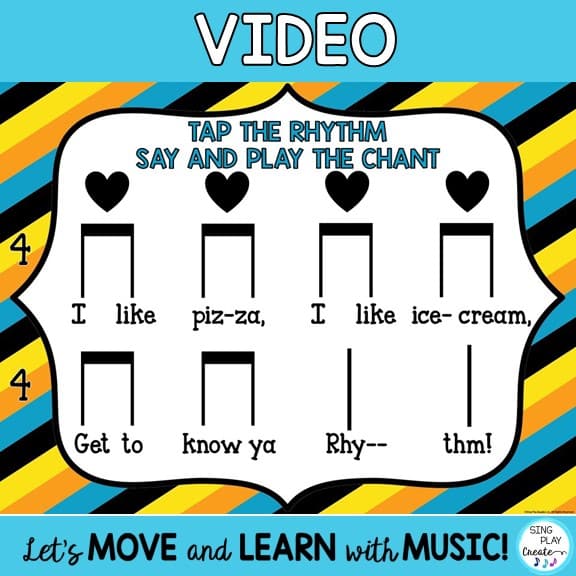 Get to Know Ya" Rhythm game can kick start your school year off to a great beginning. In class or online, you can use these materials to get to know your students and get them back into music land reviewing and learning rhythms.