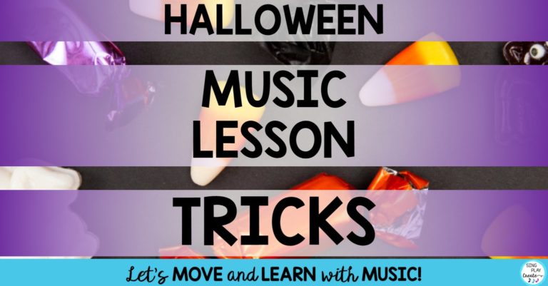 Halloween Music Lessons for the elementary music teacher.