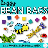 Buggy Bean Bag Activities and Games- for Preschool, Music and Movement Classes.