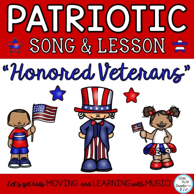 Freebie Sing Play Create Veterans Orff Song "Honored Veterans"