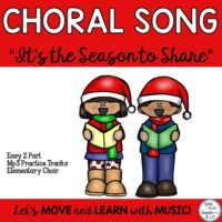 Elementary Choral Song “It’s the Season to Share” 2 part, Mp3 Tracks