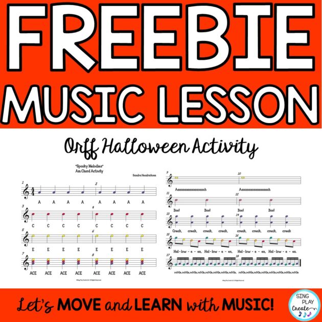FREE SPOOKY ELEMENTARY MUSIC LESSON