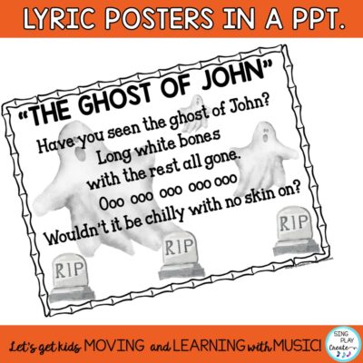 Halloween song "Have You Seen the Ghost of John?"