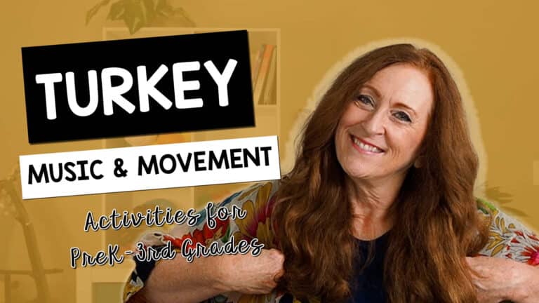Turkey Music and Movement Activities for preschool through 2nd grade. Activities for Home, Preschool and Elementary Music classes. Get all the activities, lyrics and directions in this post. Sing Play Create READ MORE