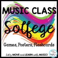 Music Decor Solfege Posters, Games and Flashcards: K-6 Music Classes