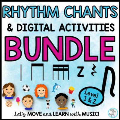 Rhythm Chants and Digital Rhythms Activities BUNDLE: Google Apps, Video, Mp3's