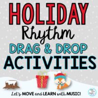 Holiday Rhythm Activities: Google Apps Drag & Drop Slides, Presentation, Video