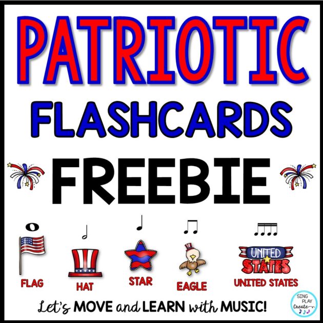 PATRIOTIC FLASHCARD FREEBIE