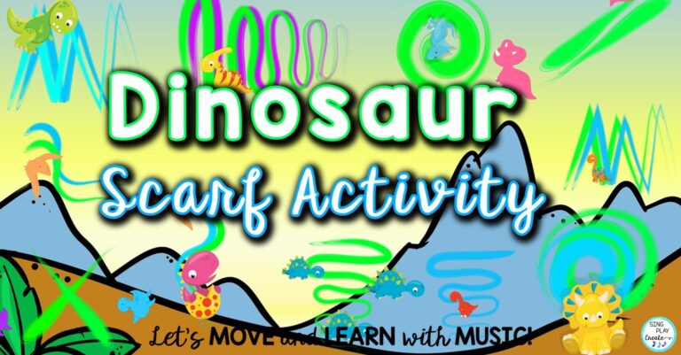 Dinosaur Music, Movement and Literacy Activities
