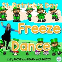 St. Patrick’s Day FREEZE DANCE, Brain Break, Movement Activity Video