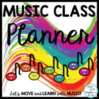 Music Teacher Basic Planner for Lessons, Concerts,Day-Week-Quarter-Year-Editable