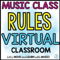 Music Class Rules for the Virtual Classroom: Google Slides & Presentation