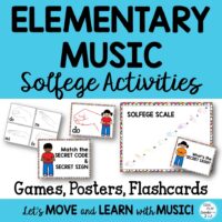 Music Essentials Decor: Kodaly Solfege Posters, Games, Flashcards