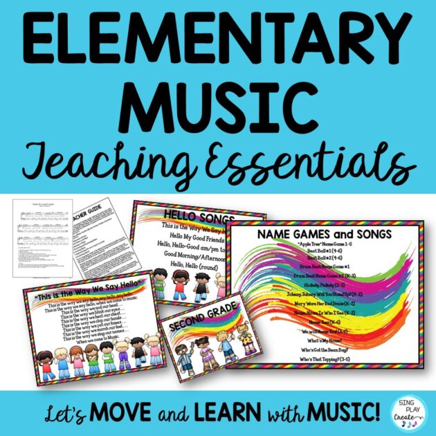 Elementary Music Class Resources for Management & Procedures Songs, Chants, Games, Activities - the Essentials for the elementary music teacher! Songs, Chants, Games, Sheet Music and Rules
Power Point, PDF with Songs, Chants, Games, Rules Posters
First Week Activities with Lesson Planners, Name Tags and
Music Mp3 Files