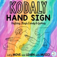 Music Decor Rainbow Kodaly Solfege Posters, Flashcards and Games K-6