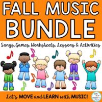 Fall Music Class Lesson Bundle: Videos, Songs, Games, Kodaly and Orff Activities