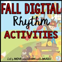 Fall Mixed Rhythm Activities: Digital Google Slides, Video, Presentation