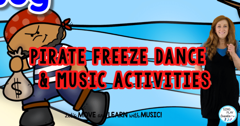 Pirate Freeze Dance and Music Activities for Talk Like a Pirate Day