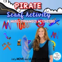 Pirate Scarf Activity: Dynamics, Directional Words, Coloring Activities