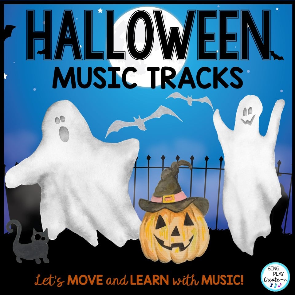 Halloween Music Background Tracks: Movement, Scarves, Freeze Dance, Music,  PE - Sing Play Create