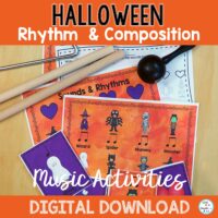 Halloween Rhythm Activity- Composing-Improvisation Lessons and Activities