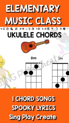 Ukulele songs to learn dm and em chords. Halloween songs for ukulele