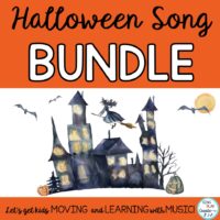 Halloween Music Bundle of Songs, Activities, Actions, Music, Video, Mp3 Tracks