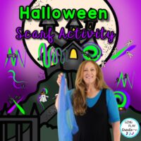 Halloween Scarf Activity Dynamics, Directional Words, Coloring Activities
