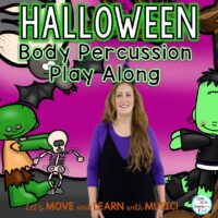Halloween Body Percussion Steady Beat Play Along Activity: Video