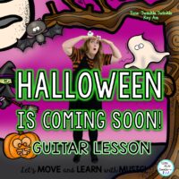 Halloween Guitar Song & Music Lesson: “Halloween is Coming Soon” Video, Mp3’s