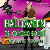 Halloween Ukulele Song & Music Lesson: “Halloween is Coming Soon” Video, Mp3’s