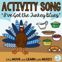 Thanksgiving Action Song: “I’ve got The Turkey Blues” Video, Mp3 Tracks